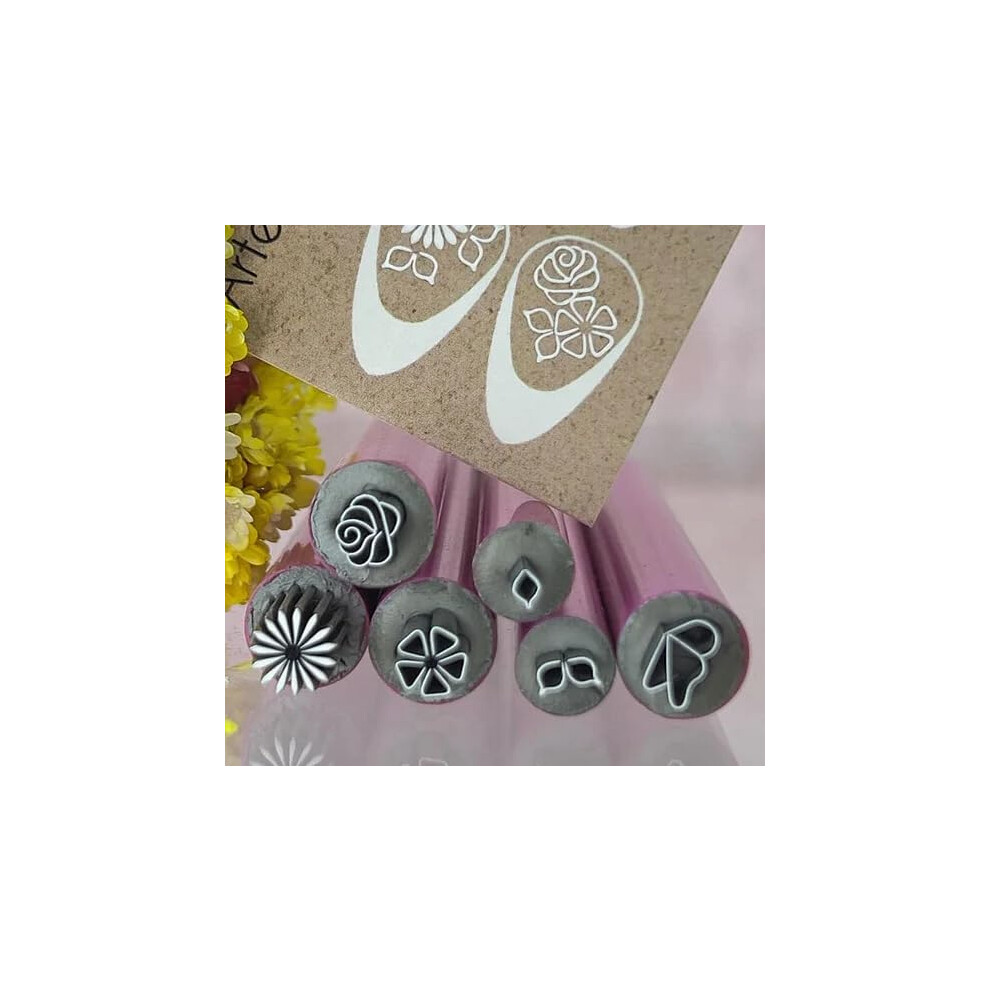6PCS Precision Nail Art Stamp Pen Set with Fast Drying Ink, DIY Nail Dotting Tools for Designs