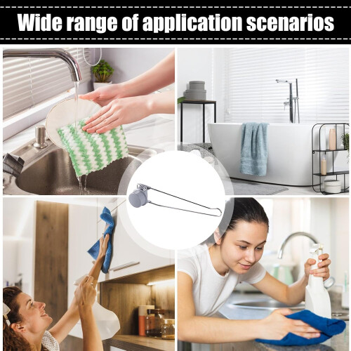 Kitchen Sink Towel Holder Adjustable Faucet Rack SpaceSaving Durable Multipurpose Organizer 1