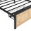 Single Bed with PE Rattan Drawer & LED Lighting 8