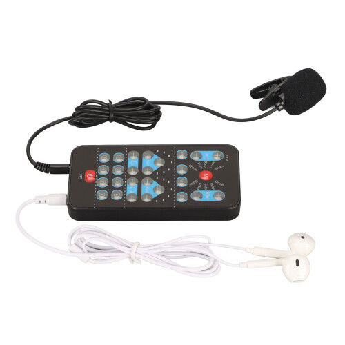 Entertainment Hub In Your Hands, Black ABS Mini Sound Effects Machine Features Multi-Language Support And Fine Tuning Function, Plug And Play Design 1