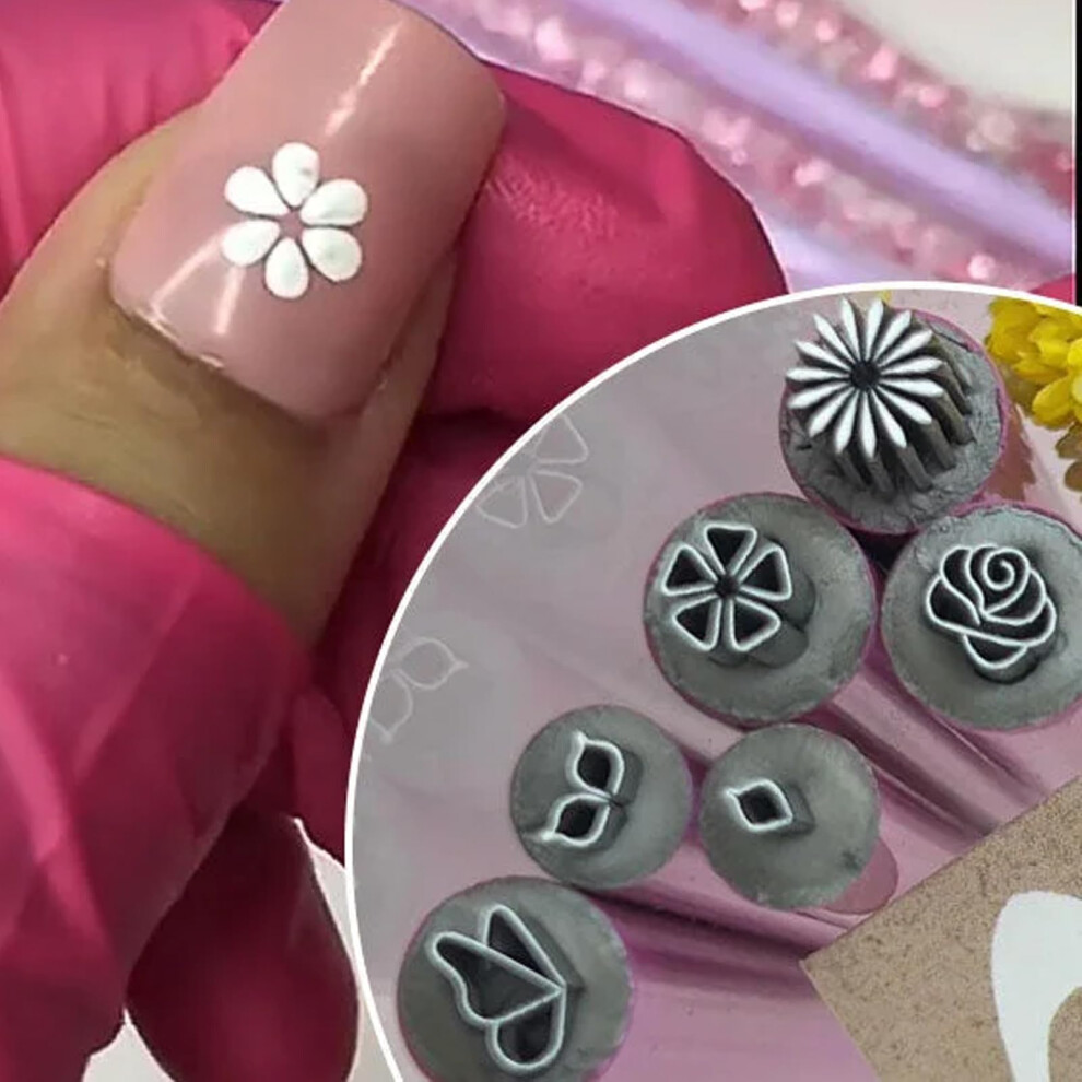 Nail Art Stamp Pen Set of 6 with Six Unique Patterns, BeginnerFriendly DIY Nail Art Kit for Girls