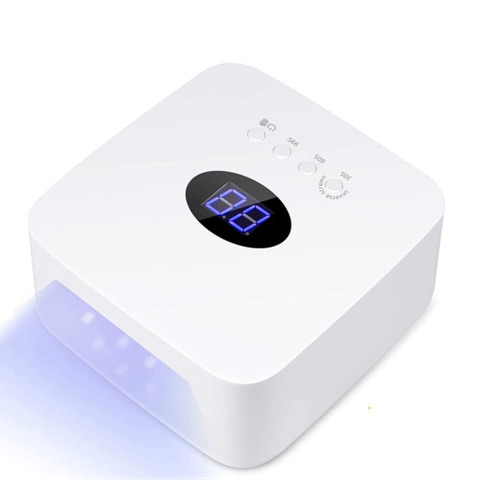 UV LED Nail Lamp 54W Rechargeable Cordless Dryer for Gel Nails with Fast Curing and Sensor
