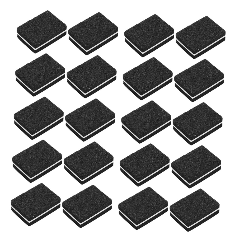 50pcs 4 Sided Nail Buffer Block and File Gentle Sponge Core for Manicure and Natural Nails