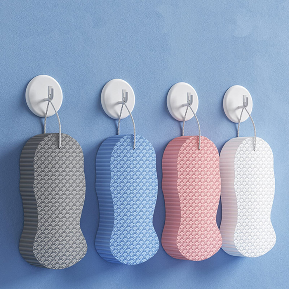 Bath Sponge for Gentle Skin Exfoliation, Soft Exfoliating Sponge, Reusable ColorCoded for Family Use
