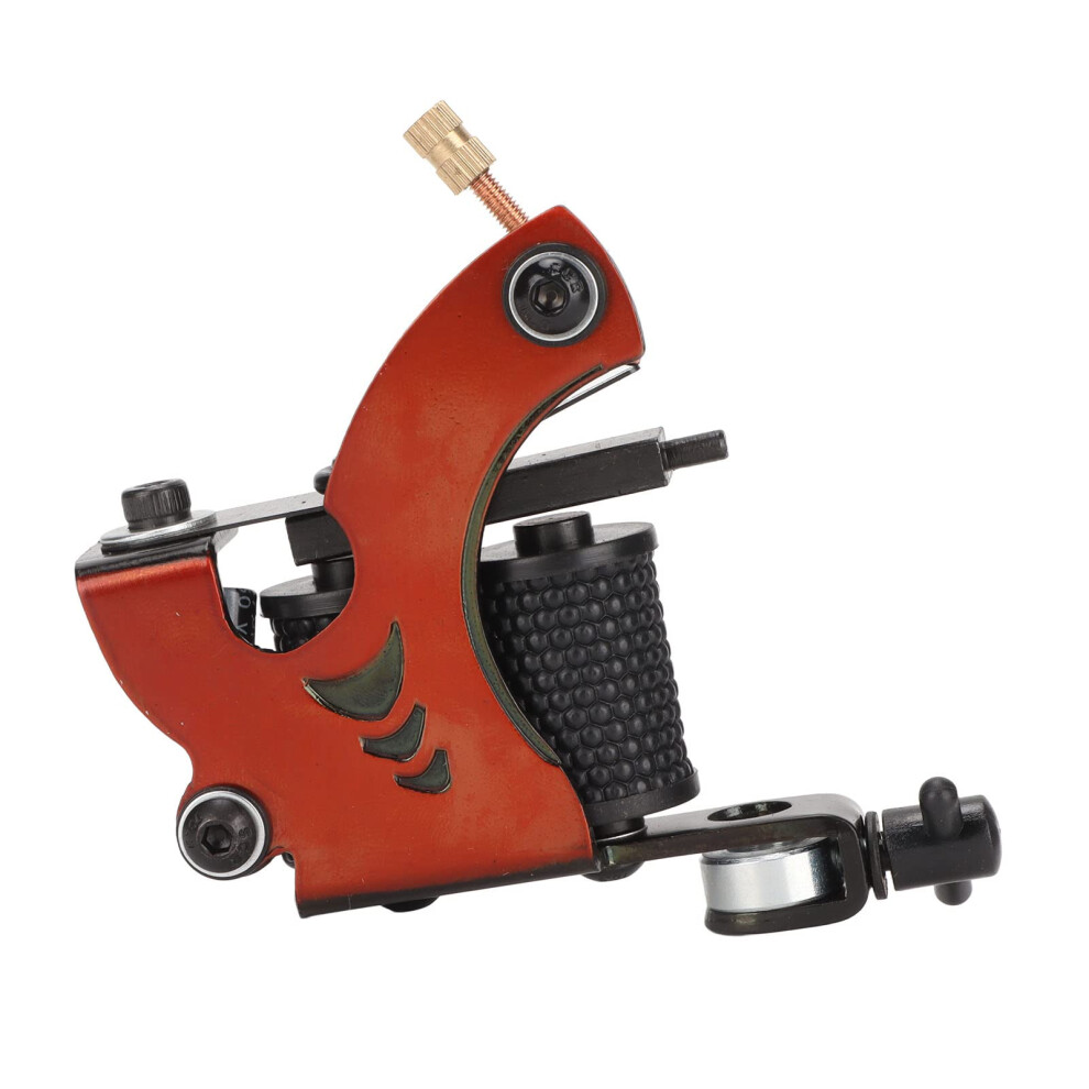 Professional 10 Wrap Coil Liner Tattoo Machine Gun with Durable Iron Frame for Shading and Lining