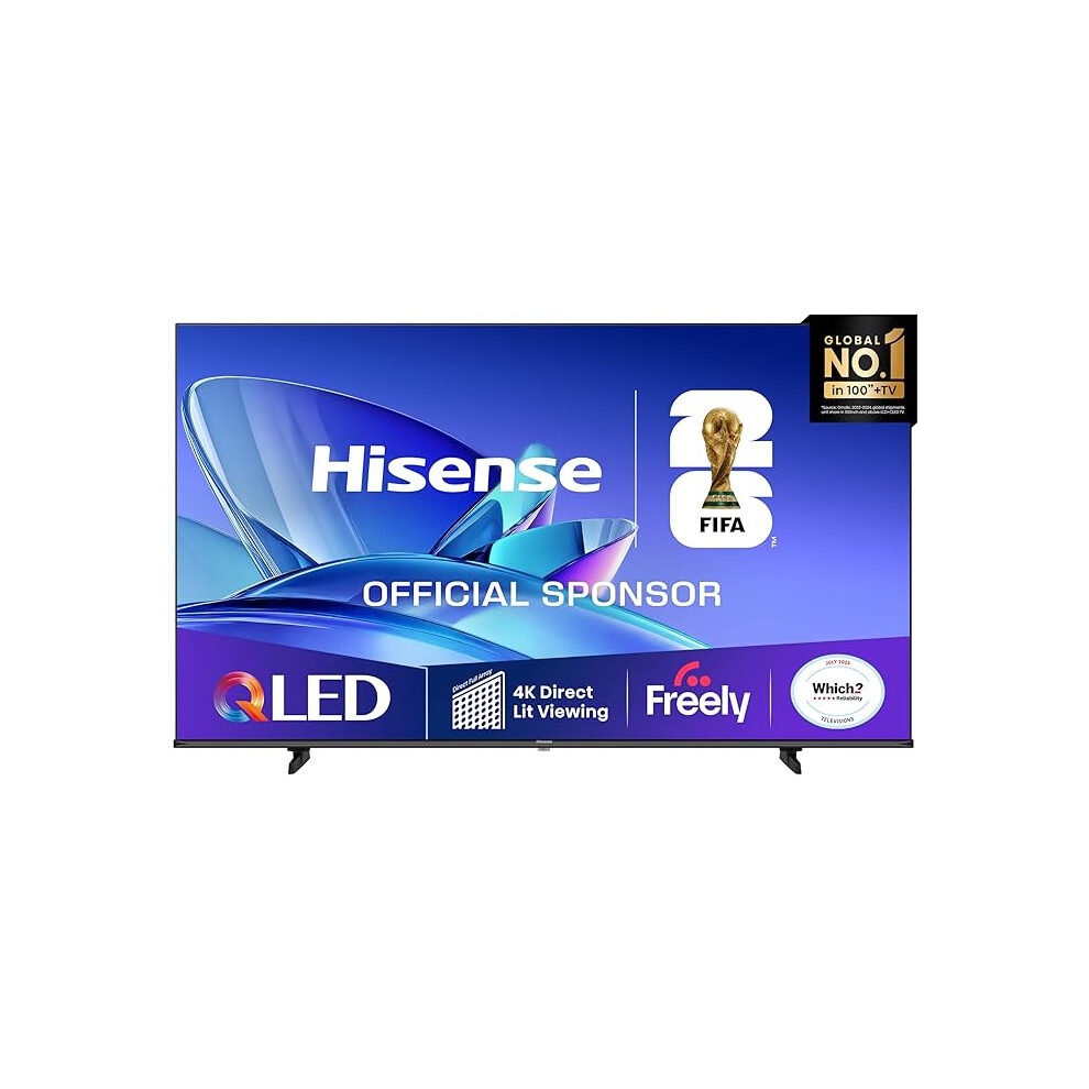 Hisense 55 Inch 55E78qtuk Smart 4K Uhd Hdr Qled Freely Tv 2025 New Model 1234569888499