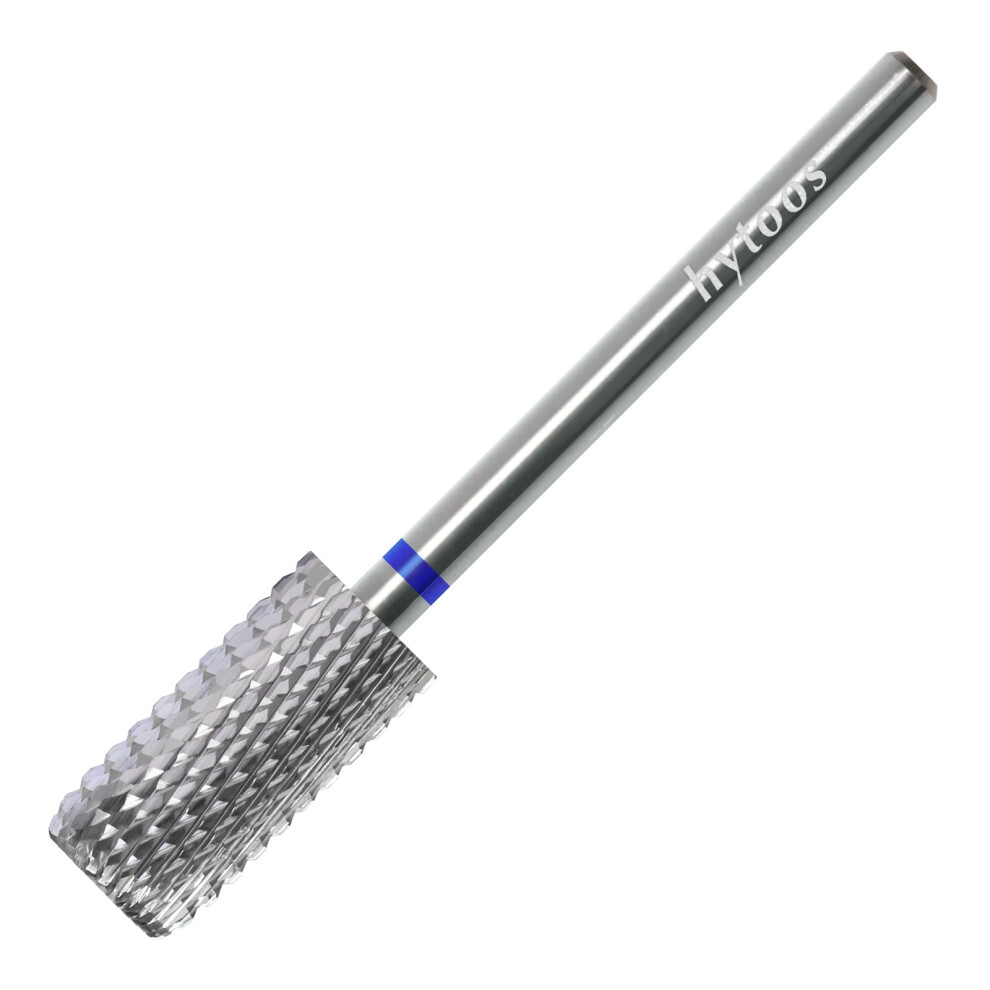 Carbide Nail Drill Bit Flat Barrel 3/32 RightHanded Medium Grit for Fast Gel Removal and Dust Control