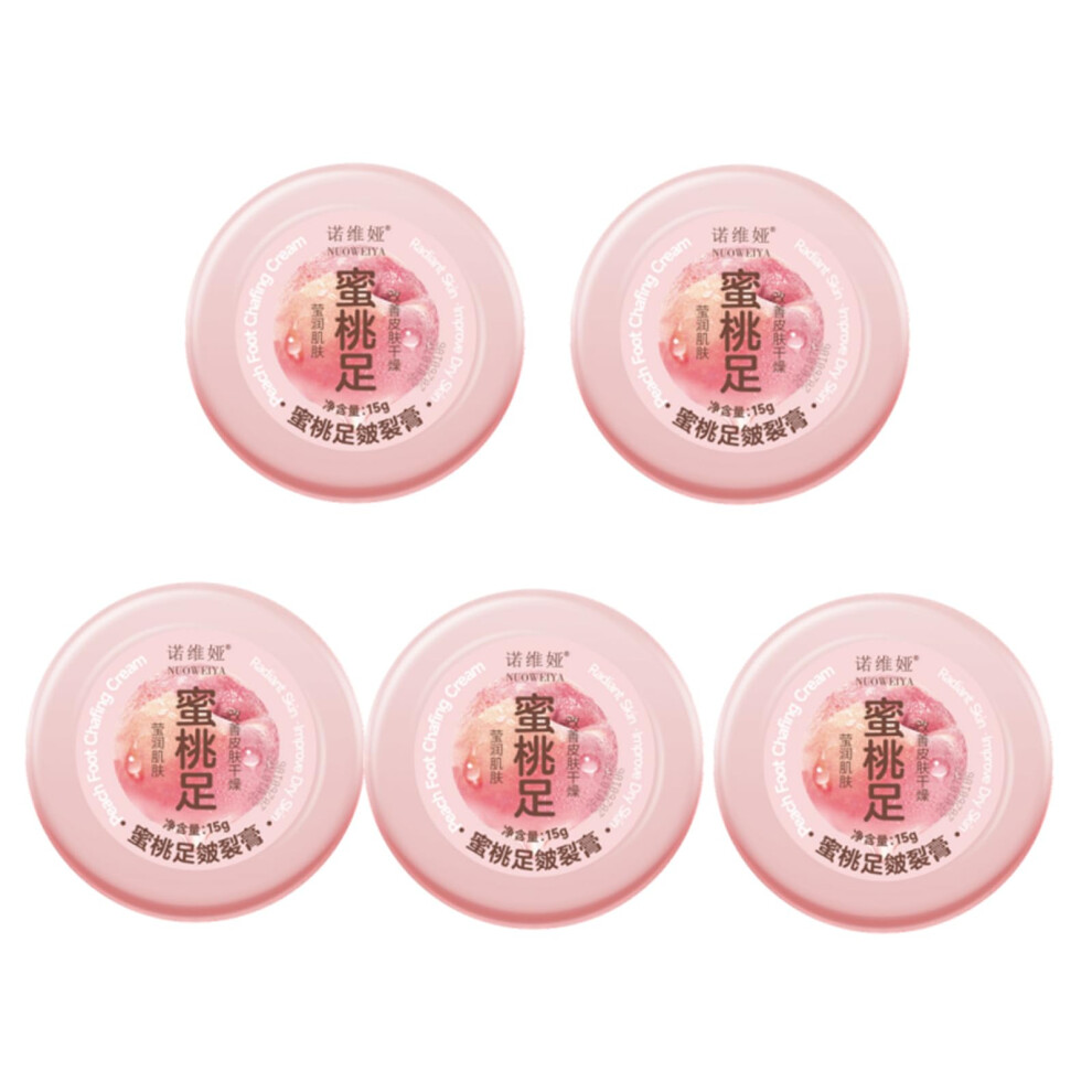 Cream Foot 5Pcs Deep Hydration Heel Balm For Dry Cracked Heels And Rough Skin