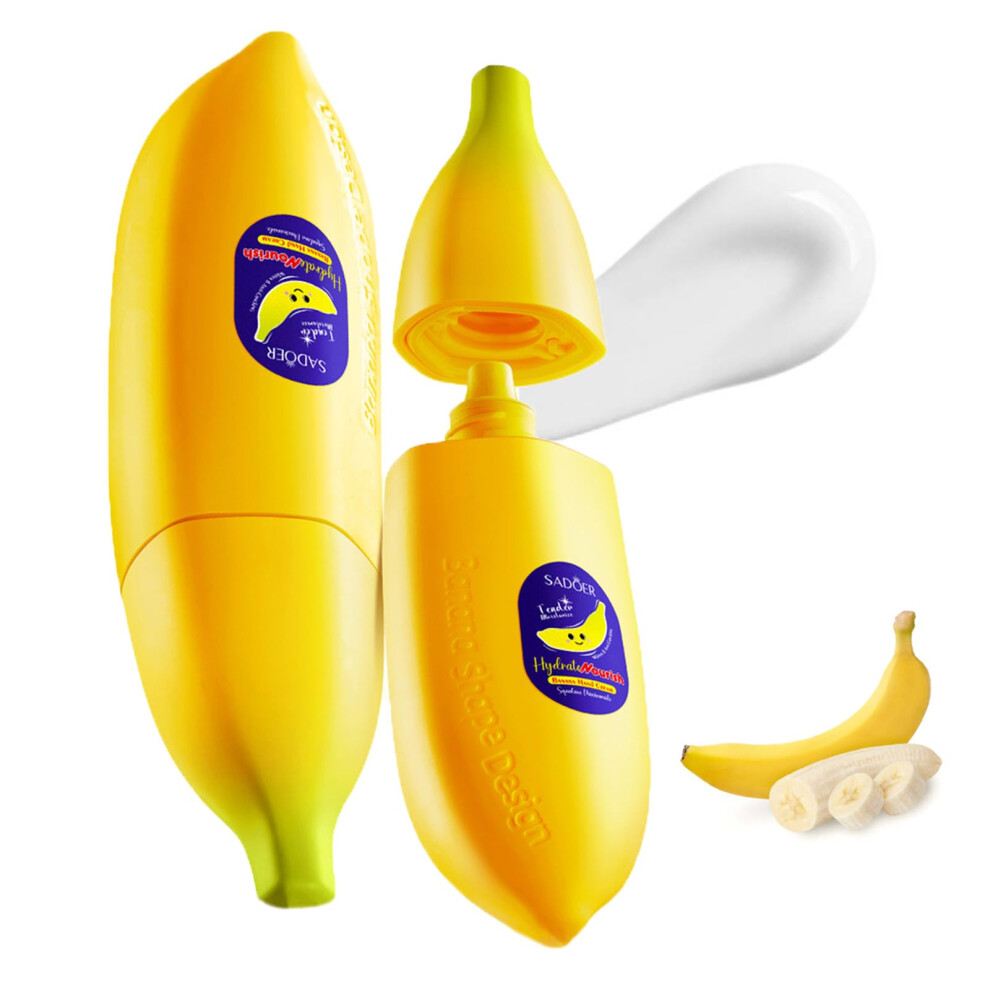 Cream Banana Hand For Dry Cracked Hands Deep Hydration Fast Absorption Nongreasy 80Ml