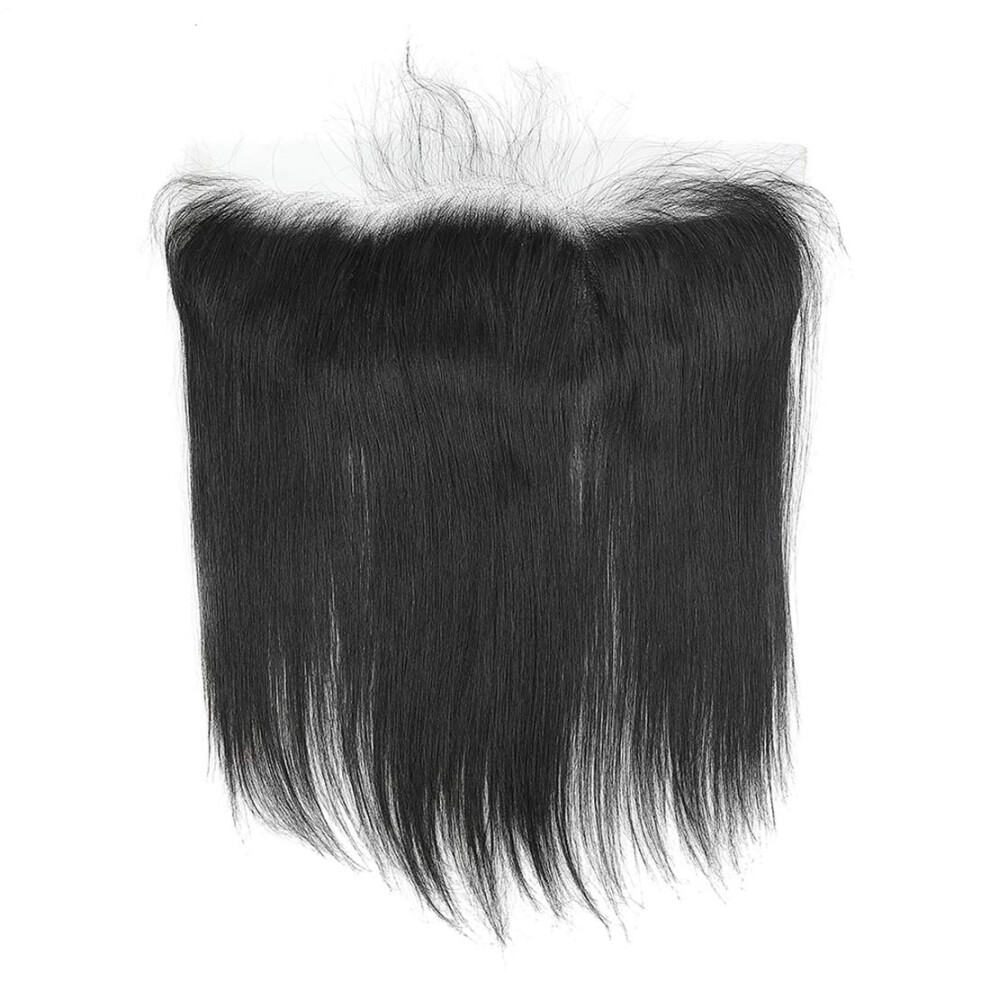 13x4 HD Lace Frontal 10 Inch Brazilian Straight Closure Natural Hairline 130% Density