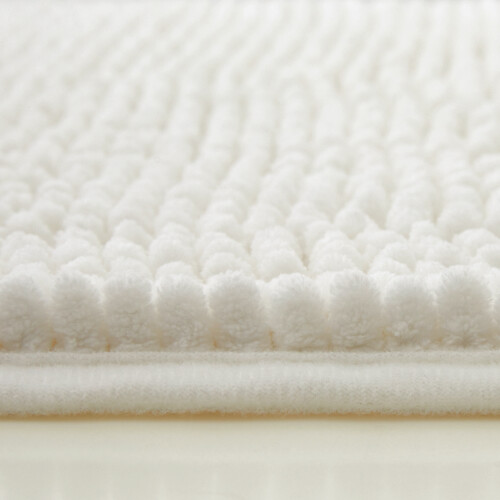 Imperial Rooms (White) 60x90cm Chenille Bath Mat- Water Absorbant Washroom Mat Extra Soft Mat 1