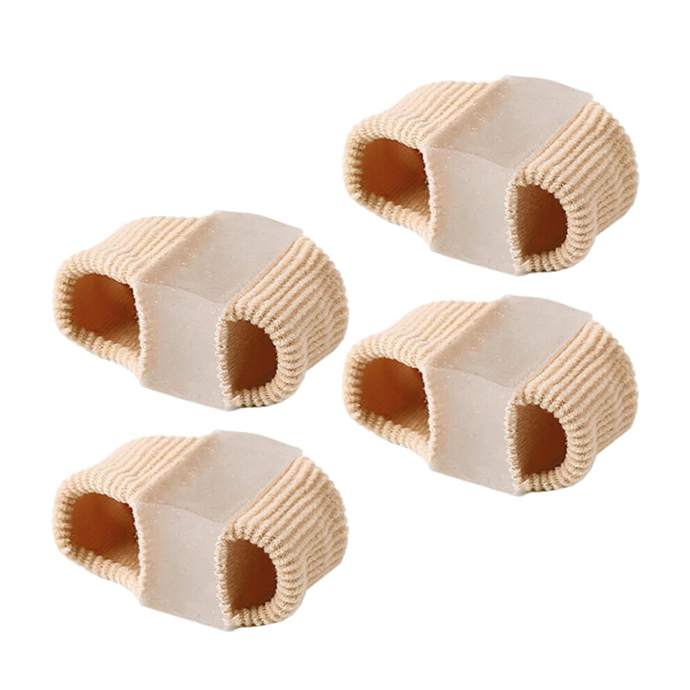 Toe Separator and Bunion Corrector 4pcs Ergonomic DoubleHole Spacers for Foot Comfort and Relief