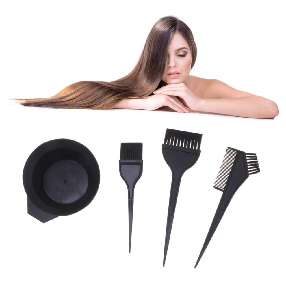 Professional Hair Dye Kit with Bowl, Brushes and Comb for Precise No Mess Home and Salon Coloring