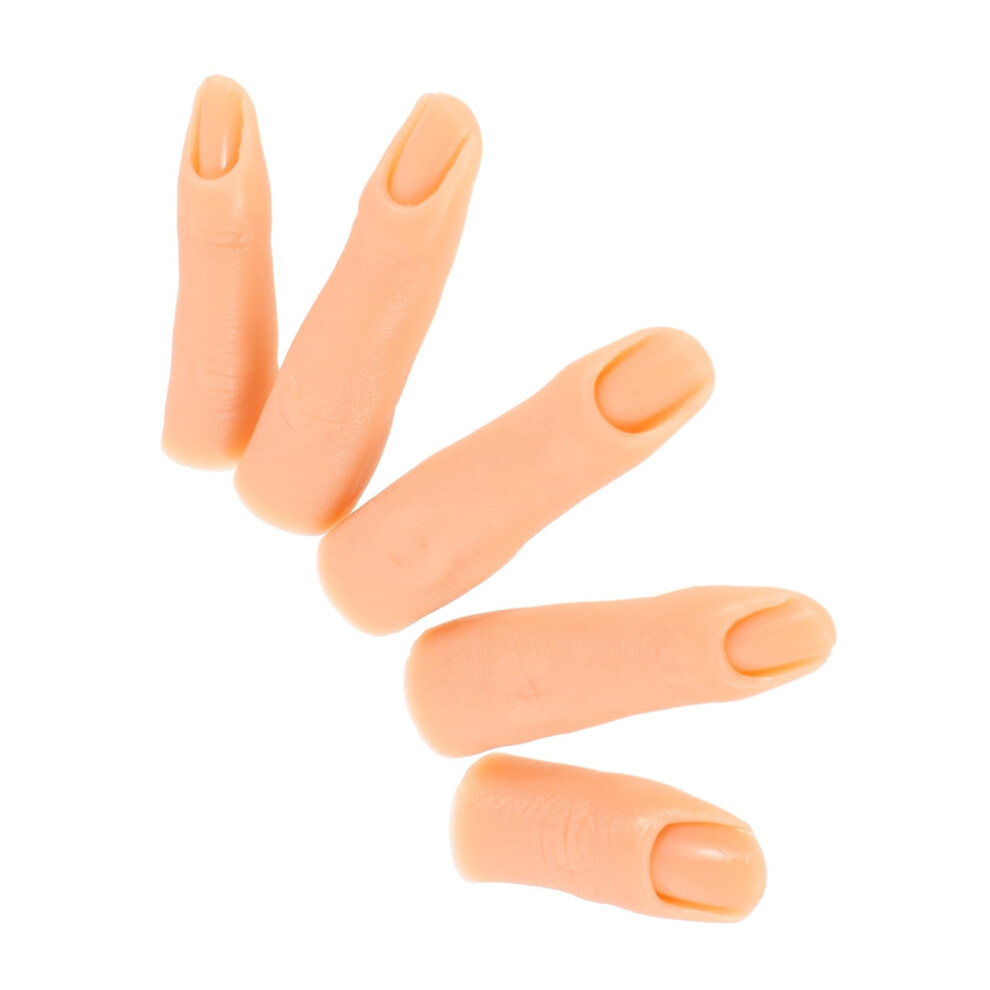 Realistic Silicone Nail Practice Hand with Flexible Joint Training Fingers for Professional Manicure