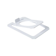 Desktop Speaker Stand Adjustable Tilt for Bookshelf and Studio Speakers White