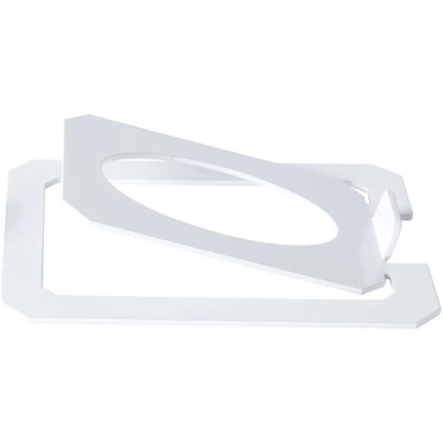 Desktop Speaker Stand Adjustable Tilt for Bookshelf and Studio Speakers White 2