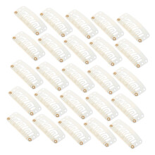Brown Wig Clips 60pcs Snap Comb Hair Extension Clips for Secure Hold in Wigs Hats and Braids