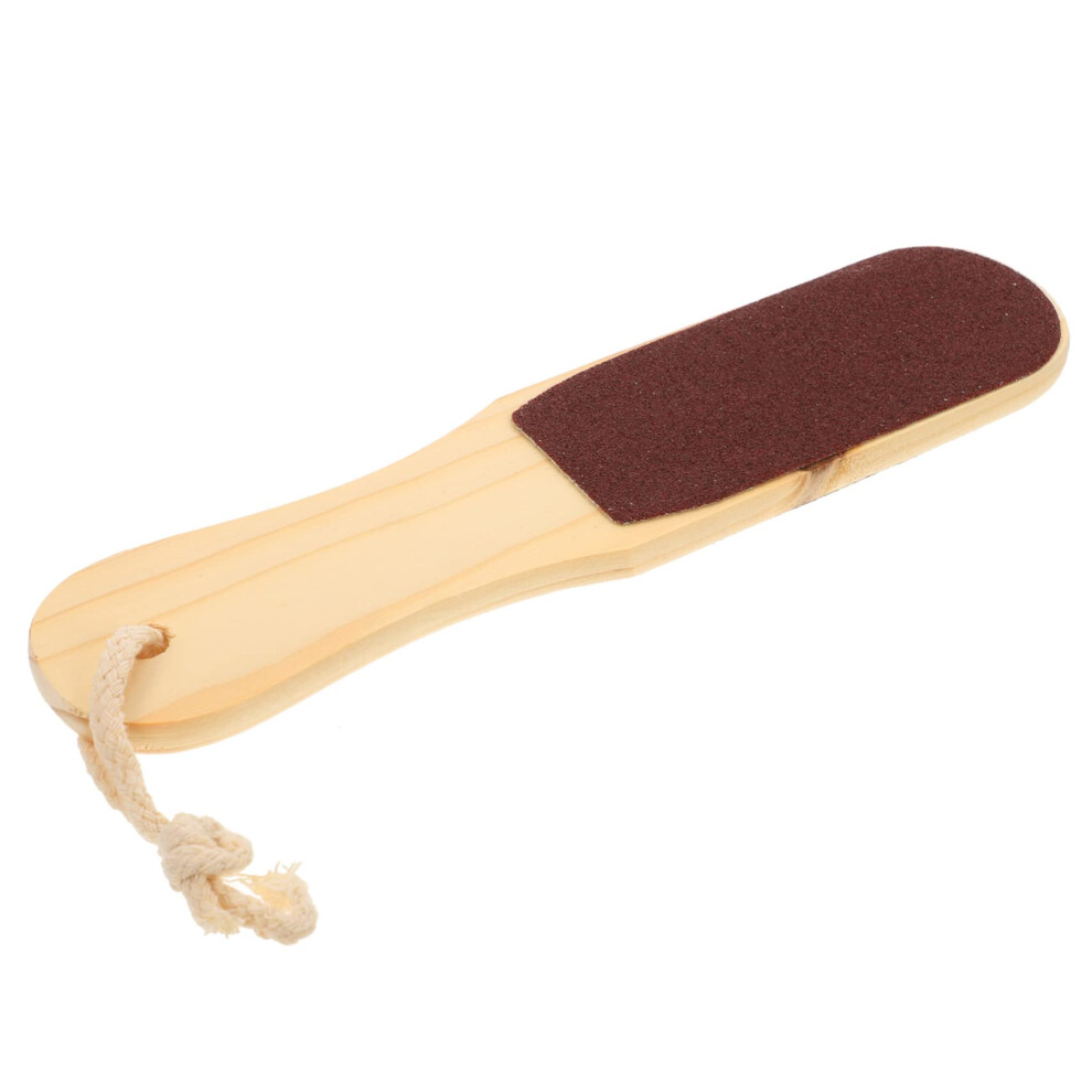 DoubleSided Foot File Callus Remover with Wooden Handle for Dead Skin and Hard Skin Removal
