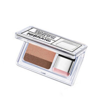 Two Tone Glitter Eyeshadow Palette with Brush, Long Lasting Waterproof Quick Makeup 02#