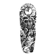 Extra Large Waterproof Temporary Sleeve Tattoos, Realistic Full Arm Tattoo Stickers for All Ages