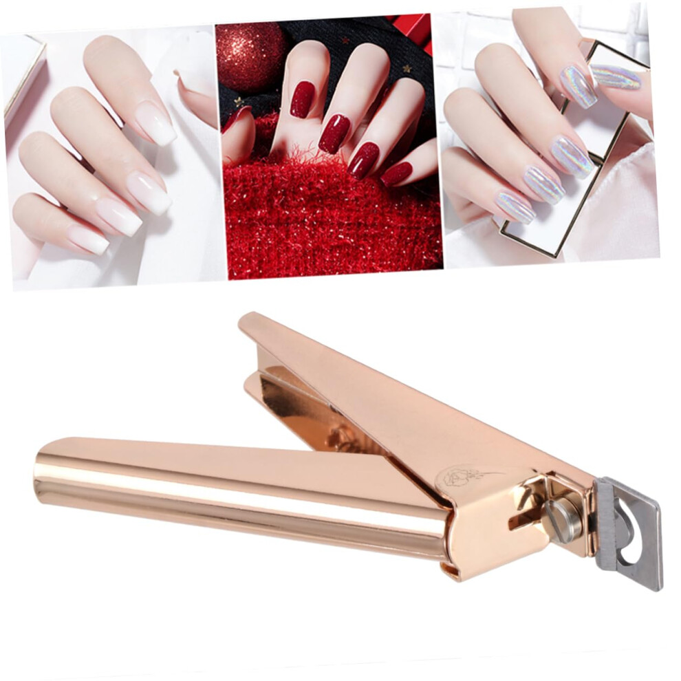 Stainless Steel Nail Clippers with Ergonomic Grip for Precise Shaping of Natural and False Nails