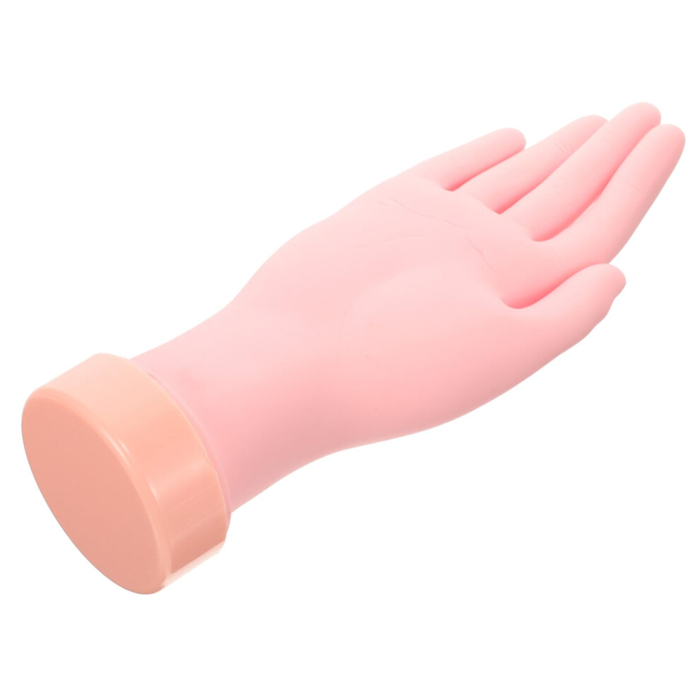 Practice Hand for Nail Art with Poseable Fingers, Realistic Skin Texture and Stable Display Base