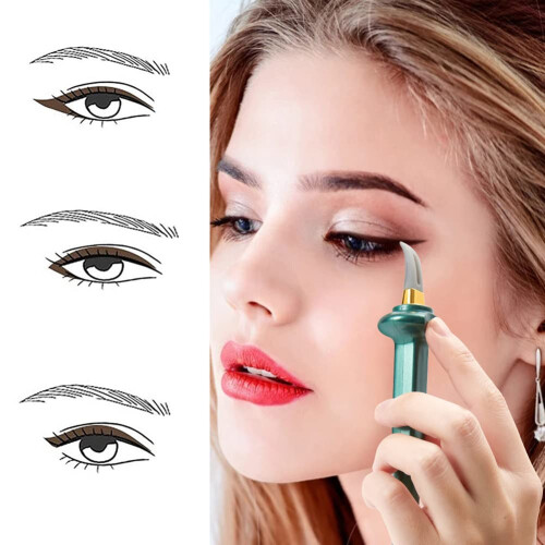 Eyeliner Guide with Flexible Silicone Tip, 3pcs Reusable Waterproof Applicator for Beginners 1