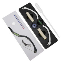 Eyebrow Mapping Ruler with String Tool, Precise Microblading Measuring Ruler Silver 0.07ml
