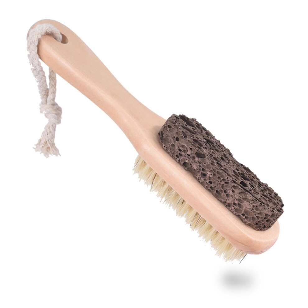 2pcs Pumice Stone Foot File Brush Set for Dead Skin Removal and Smooth Feet Home Pedicure