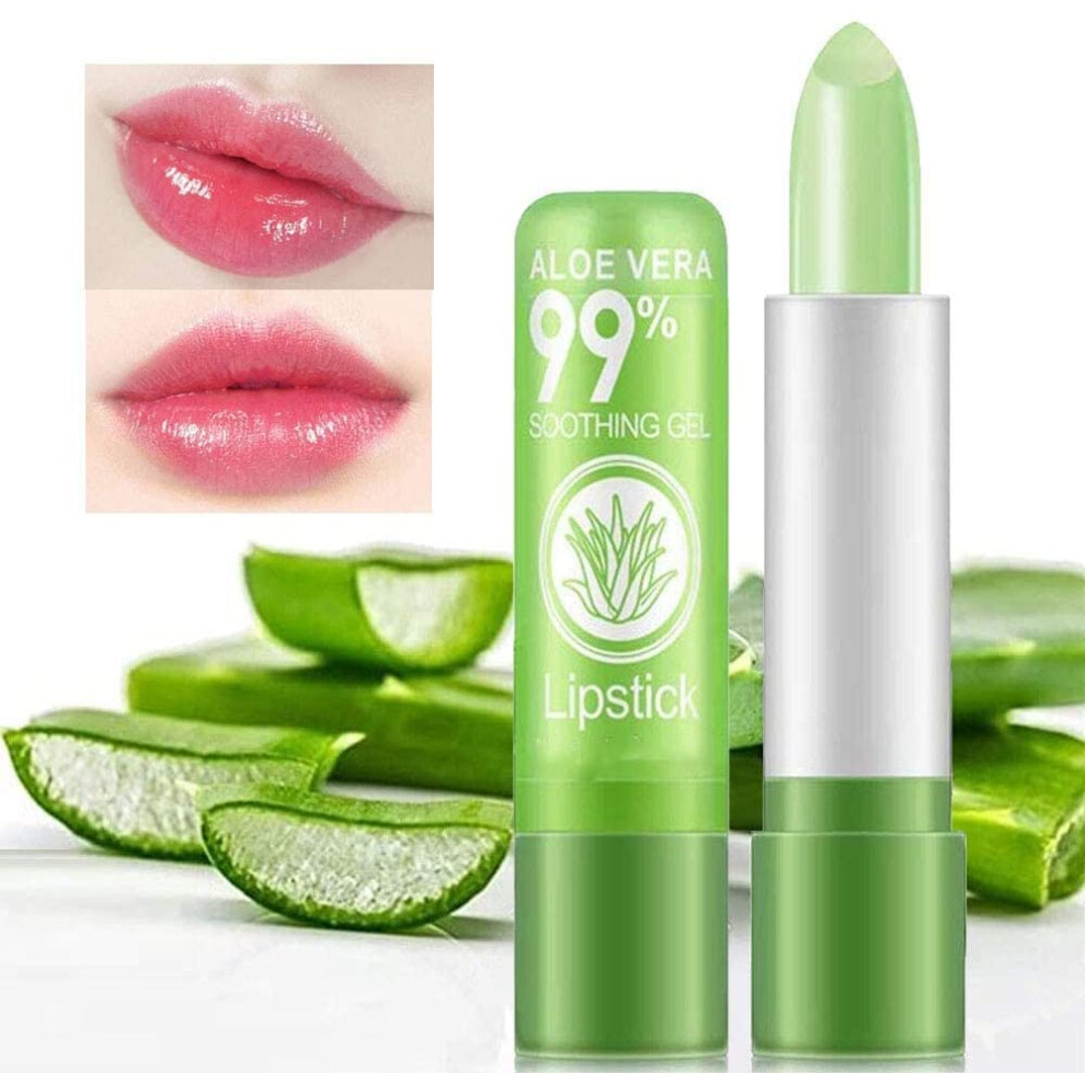 Temperature Activated Color Changing Lip Gloss Aloe Vera Lipstick Long Lasting Hydrating 1pc