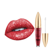 Waterproof Long Lasting Matte to Glitter Liquid Lipstick and Diamond Shimmer Lip Gloss Kit