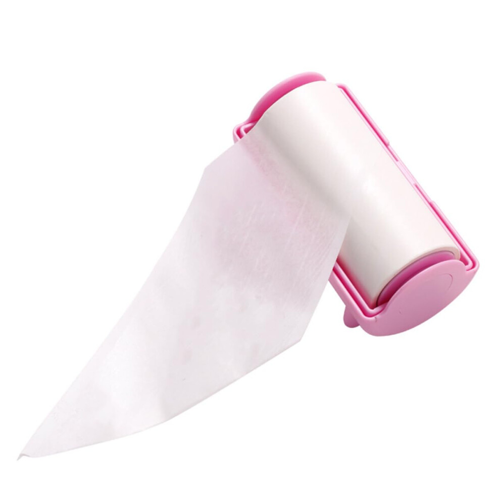 Pink Nail Stamping Kit With Jelly Stamper And Oil Control Blotting Paper For Nail Art