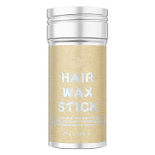 Hair Wax Stick 75g for Frizz Control, Edge Styling & Portable Hair Grooming for Travel Ballet Gym
