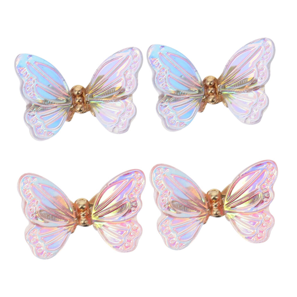 3D Butterfly Nail Charms with Shiny Zircon, Realistic Wing Design for Elegant Manicure Decorations