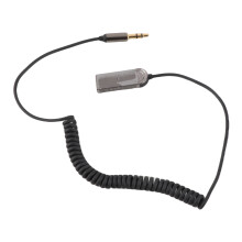 Ricevitore Bluetooth per auto, ricevitore wireless con portata di 10 metri (32,8 piedi), adattatore grigio/nero