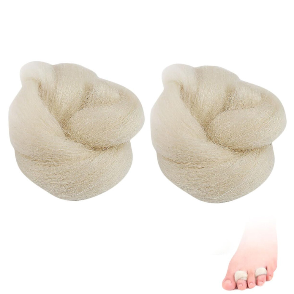 Soft Wool Toe Separators for Bunion Relief, Comfortable Spacers for Daily Walking and Pedicure Use