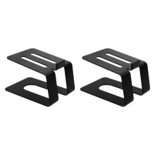Heavy Duty Desktop Speaker Stands with Sturdy Metal Base for Studio Monitors, Set of 2