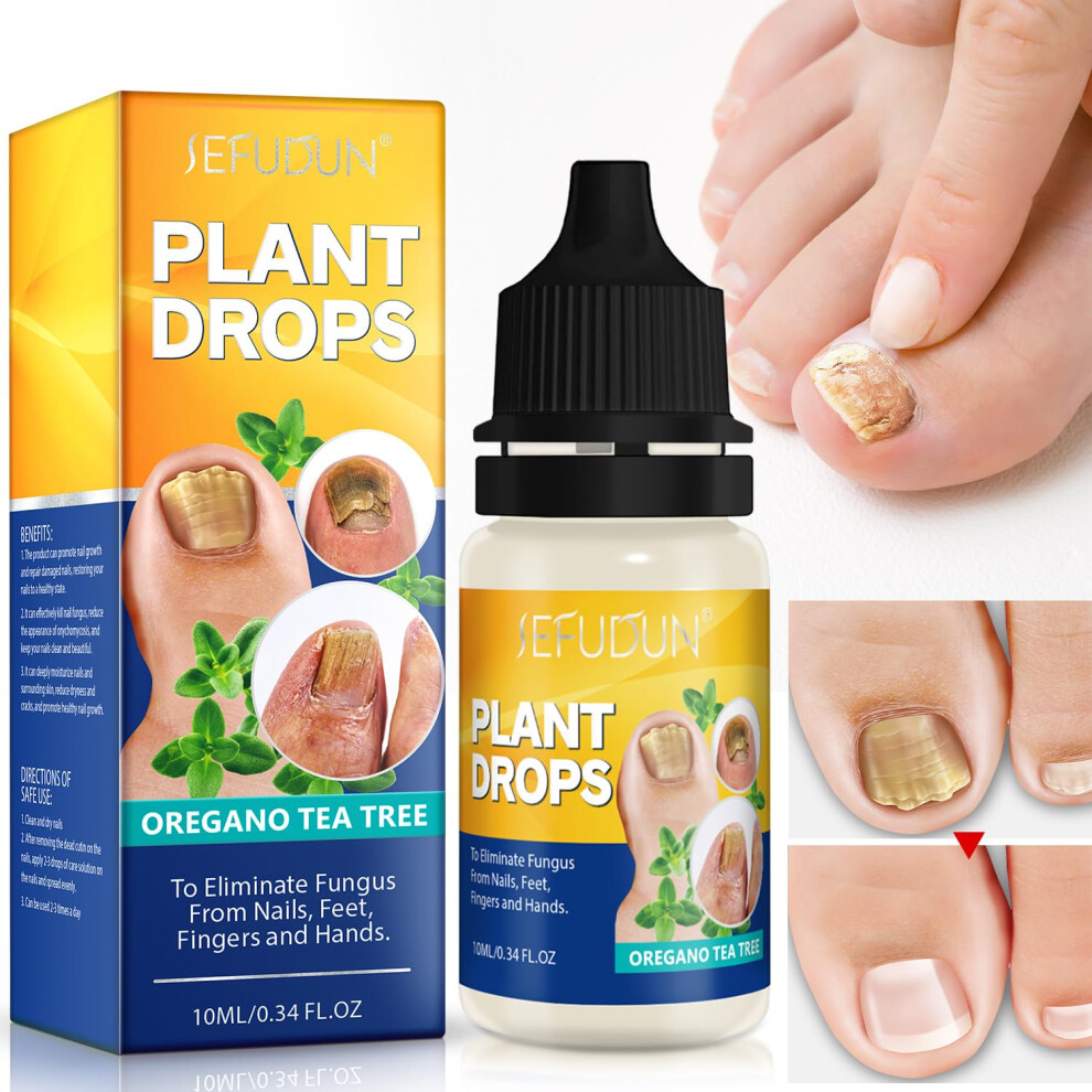 Toenail Fungus Treatment with Oregano and Tea Tree Oil Nail Strengthening Moisturizer 10ml