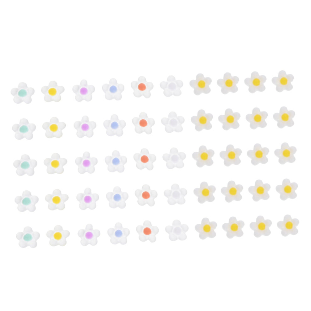 100pcs Resin Flower Nail Art Charms Hollow Heart Rhinestone Decorations for DIY Manicure