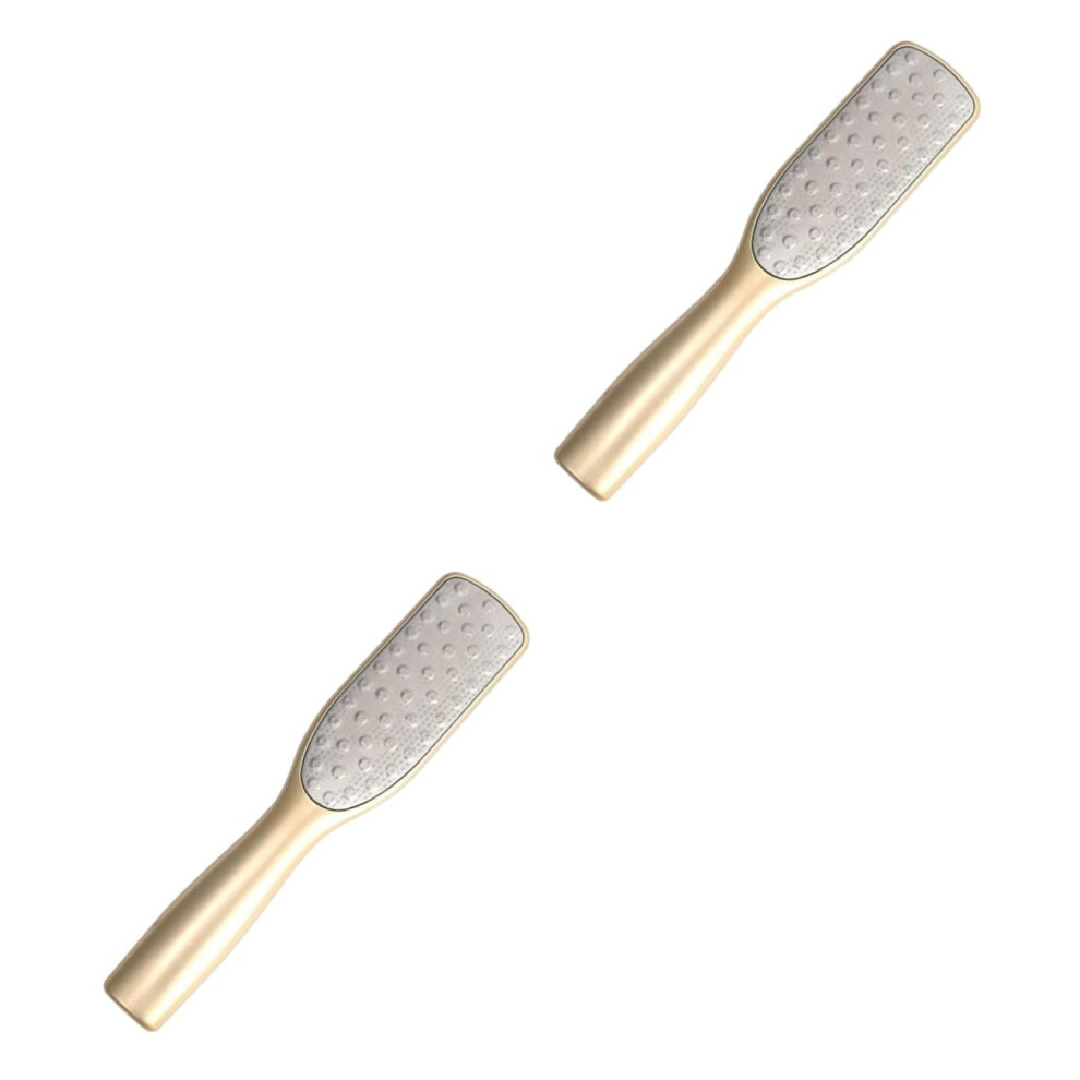 Foot File and Callus Remover Set, DualSided Stainless Steel Pedicure Rasp with Ergonomic Handle