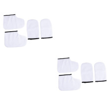 8pcs Paraffin Wax Gloves and Booties for Heat Retention and Moisturizing Hand and Foot Care
