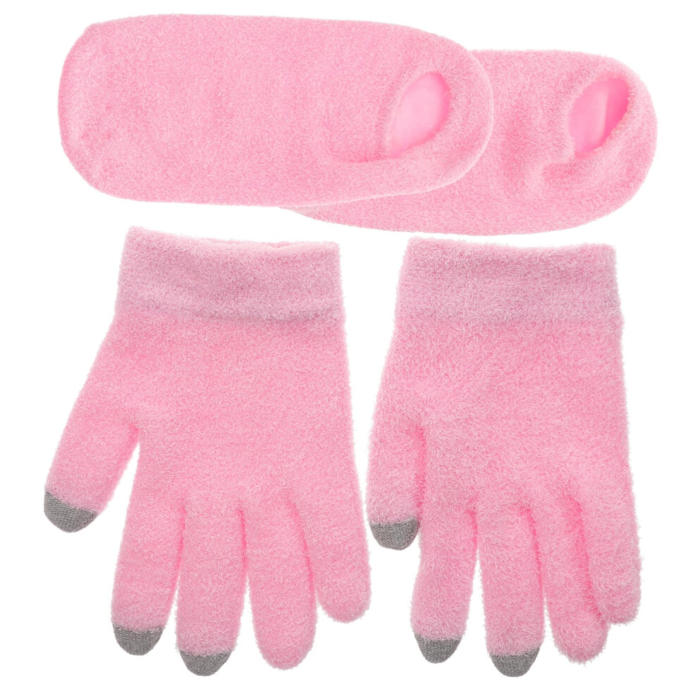 Cream Moisturizing Gel Gloves And Socks Set For Deep Hydration Overnight Care Dry Hands Cracked Heels