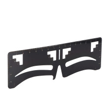 Stainless Steel Eyebrow Balance Ruler with Precise Brow Mapping and Adjustable Face Fit for Beginners