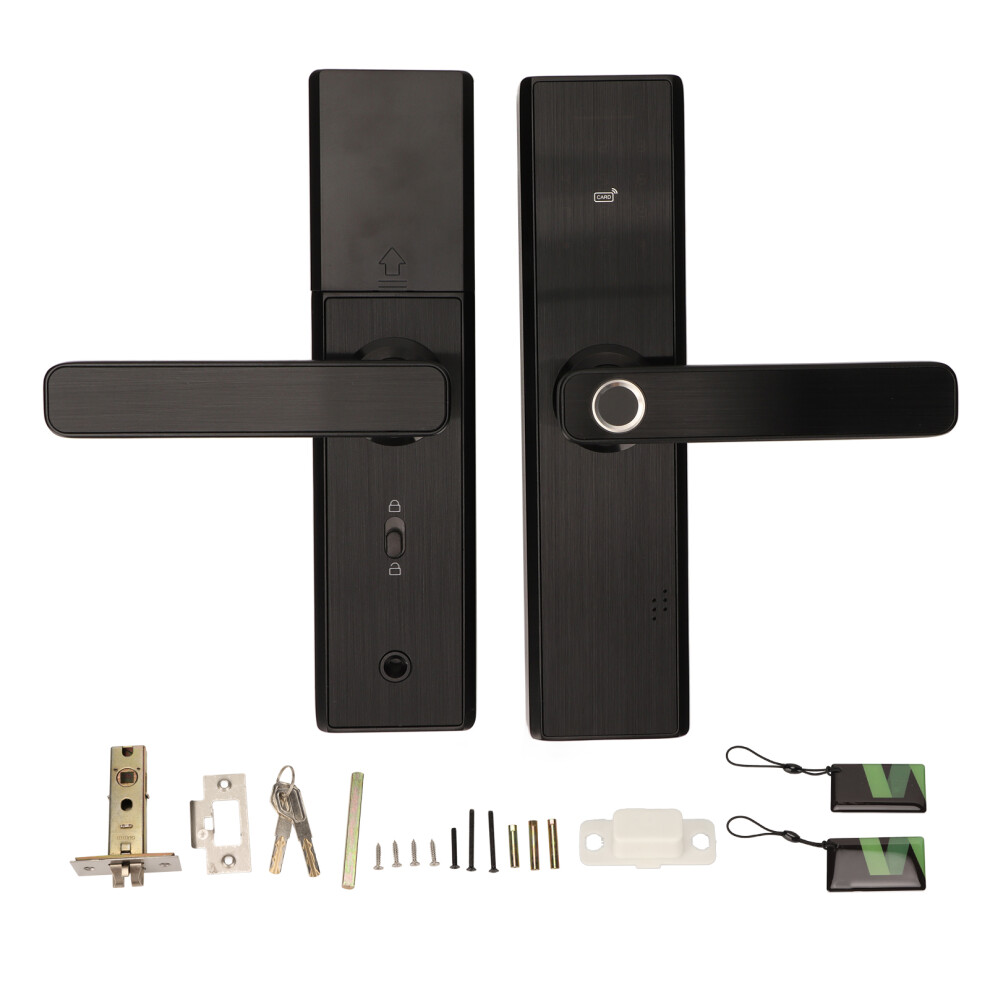 Smart Touchscreen Door Lock With Fingerprint Biometric And App Control Security Lock With Virtual Password Technology Durable Construction Hands-Free 9191629754311
