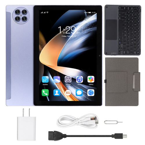 Multi Network Compatible Tablet, 2 In 1 Android 12 Device With USB Hub Capability And VHF UHF Frequencies Reception For Flexible Use