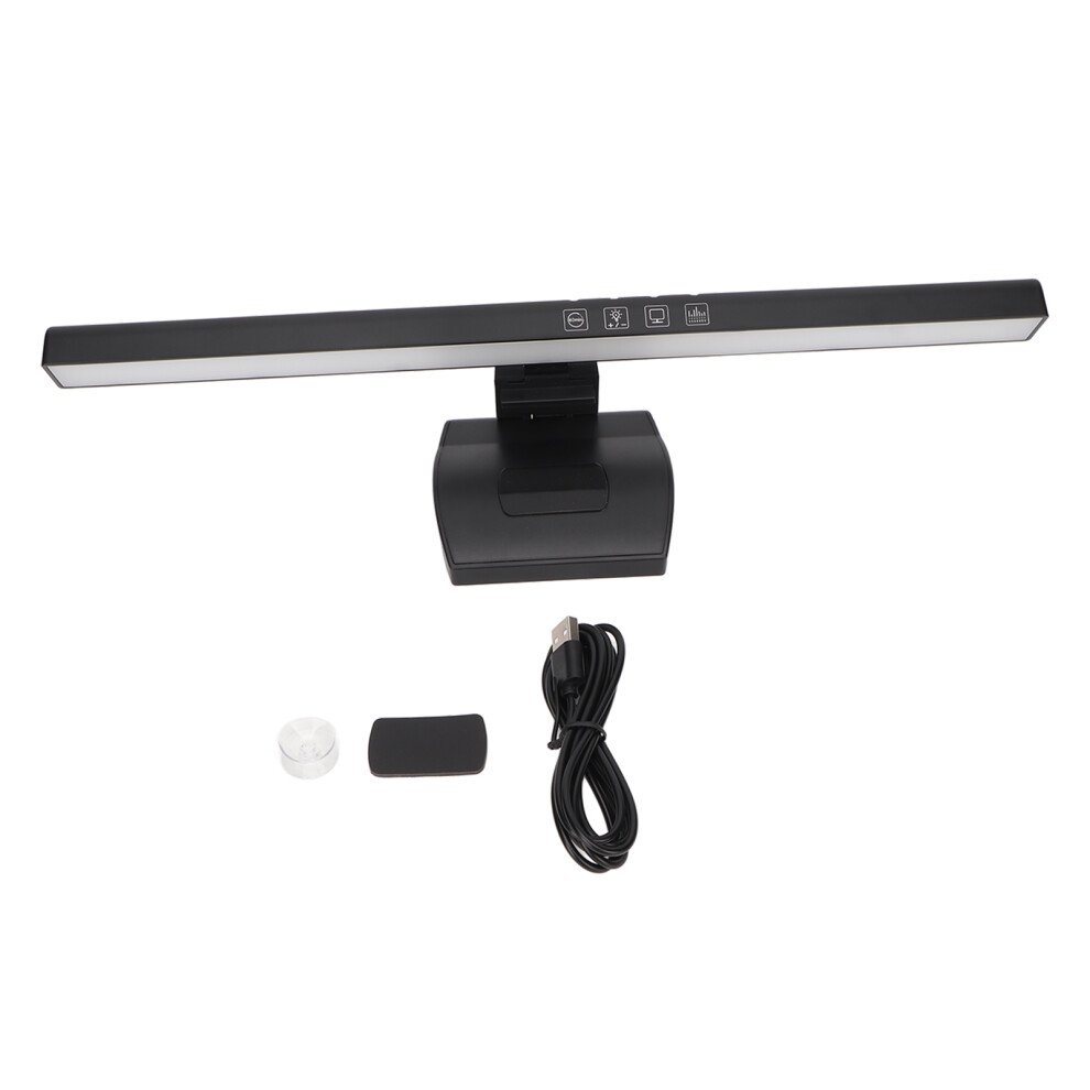 Screen Bar, Adjustable Design Eye Friendly Monitor Lamp, 3 Color Temperature Modes Touch Control Dimmable Stepless Dimming For Home/Offic Light 9147006723487