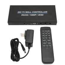 Hdmi Video Wall Controller With Audio Extraction Support, Bezel Adjustment Plug And Play Device For Digital Signage Large Format Displays 2X2