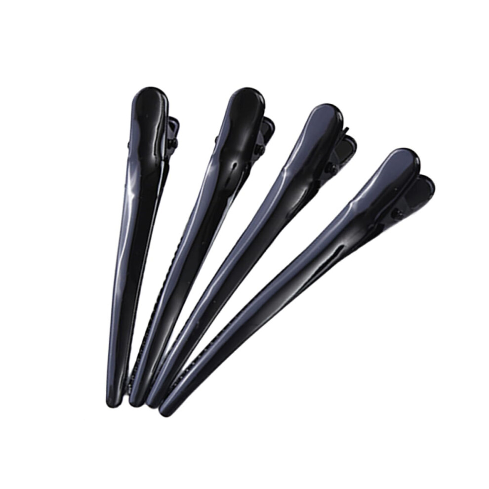 Unisex 4Pcs Large Duckbill Hair Styling Clips Nocrease Hold For Thick Hair And Salon Use
