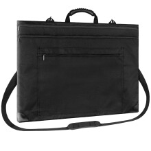 Art Portfolio Bag 20x24 Inch with Canvas Case, Leather Corners, Detachable Shoulder Strap for Artwork and Sketching