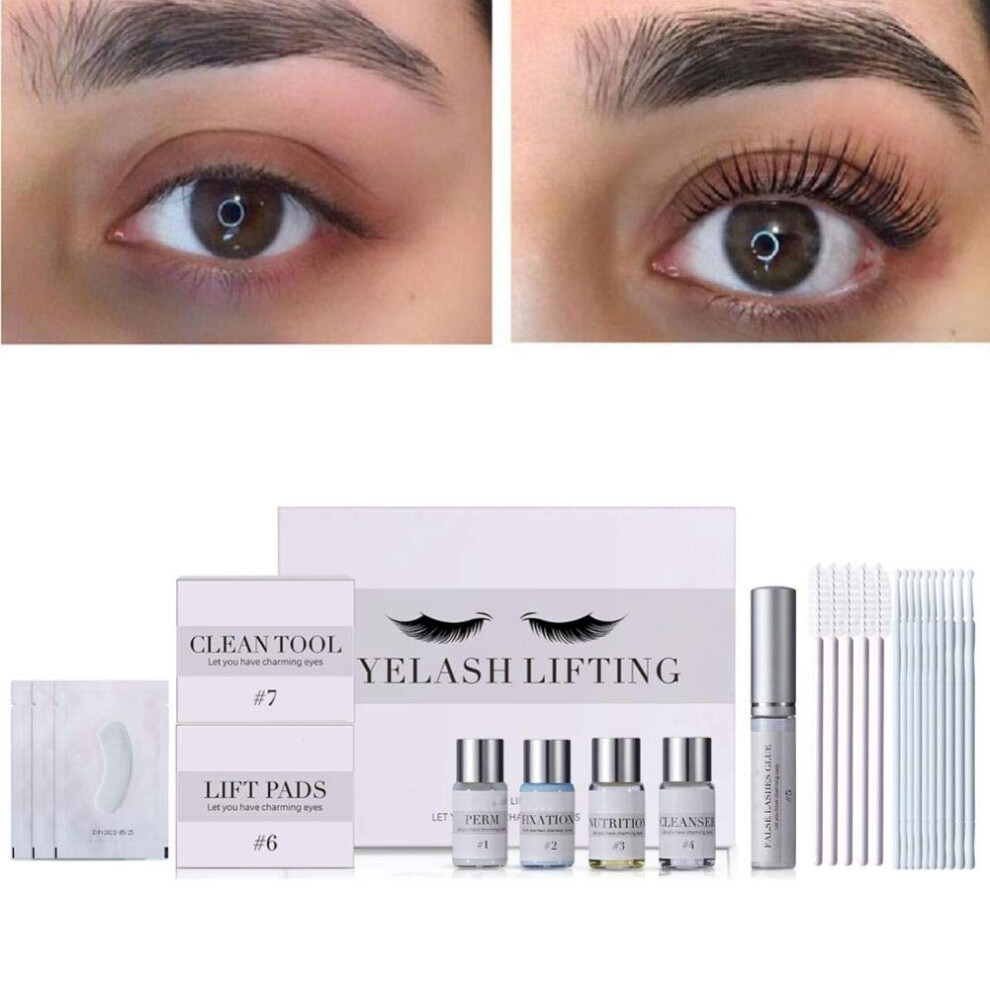 Professional Lash Lift Kit with LongLasting Curl, Complete Eyelash Perm Set for Salon and Home